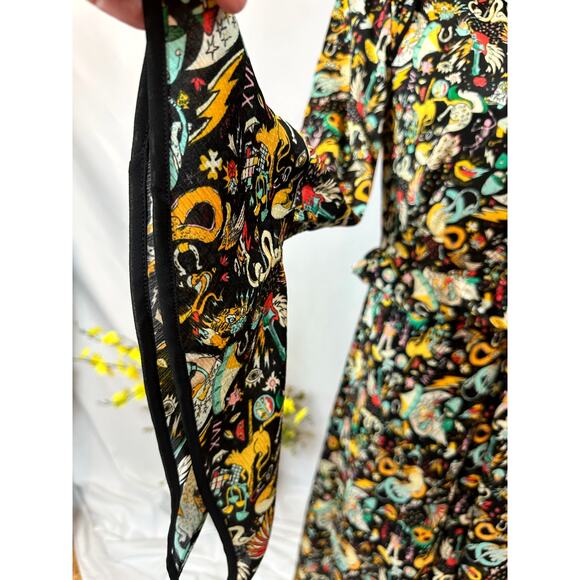 Zadig & Voltaire Rosier Circus Print Dress Midi Multi XS - Picture 12 of 16